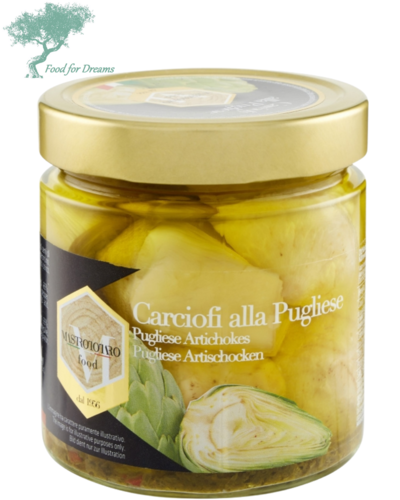 Cuori di Carciofi "alla pugliese" in olio extravergine di oliva Mastrototaro Food (370g)