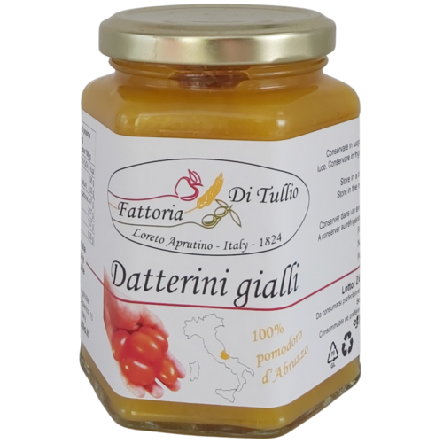 Geschälte Gelbe Datterini-Tomaten Fattoria Di Tullio (280g)