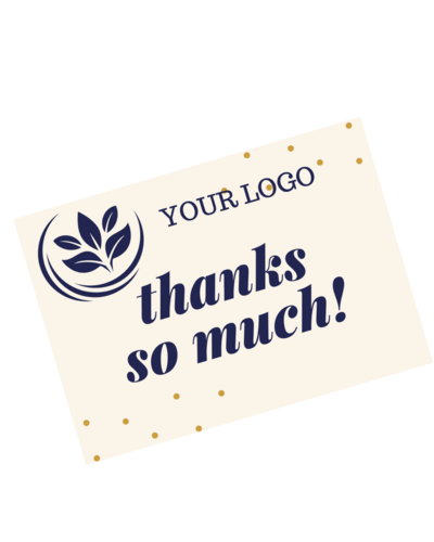 Personalized greeting card with Your Logo