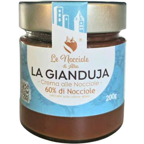 "La Gianduja" crema alla nocciola del Piemonte 60% e cacao Le Nocciole di Alba 200g