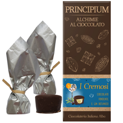Praline di cioccolato fondente con crema al Gin Botanico Cioccolateria Italiana 160g