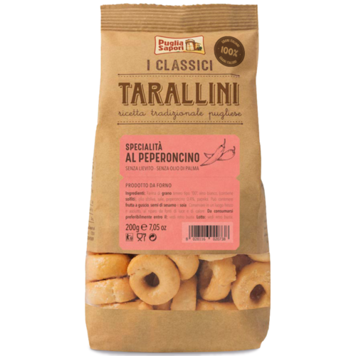 Tarallini al peperoncino Puglia Sapori 200g